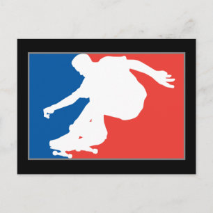 Skateboarding Postkarte