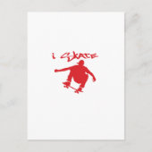 Skateboarding Postkarte (Vorderseite)