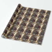 Skateboarding Santa Wrapping Paper Geschenkpapier (Ungerollt)
