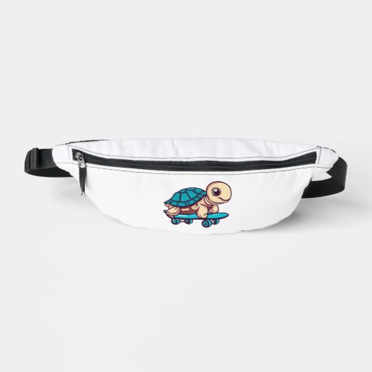 Skateboarding-Schildkröte Bauchtasche (Vorderseite)
