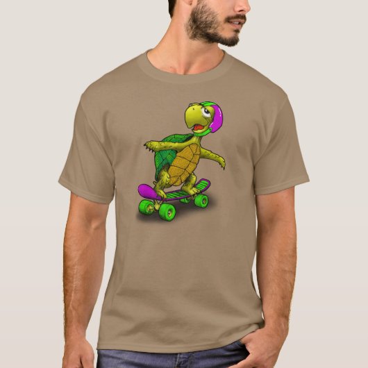 Skateboarding Schildkröte! T-Shirt (Vorderseite)