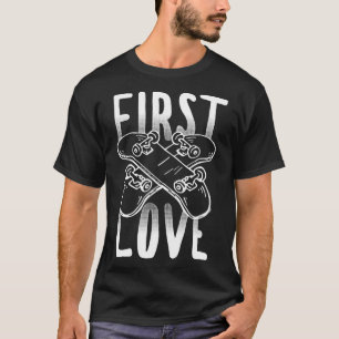 Skateboarding-Shirts Skateboard War Meine Erste Li T-Shirt