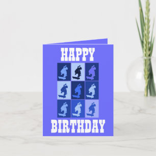 SKATEBOARDING SHREDDER CARDS - BIRTHDAY WISHES KARTE