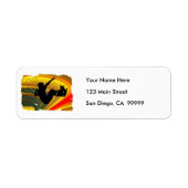 Skateboarding-Silhouette in der Schüssel (Vorne)