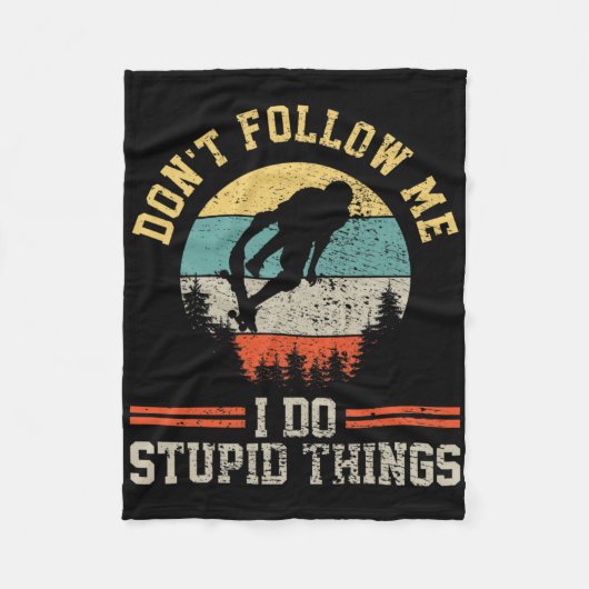 Skateboarding Skateboard  Fleecedecke (Vorderseite)