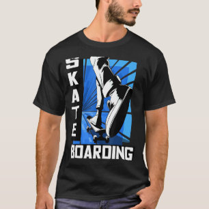 Skateboarding-Skateboard-Kinder auf der Straße T-Shirt