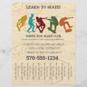 Skateboarding, Skateboarder Graphic Custom Flyer (Vorne)