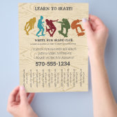 Skateboarding, Skateboarder Graphic Custom Flyer (Hand)