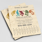 Skateboarding, Skateboarder Graphic Custom Flyer