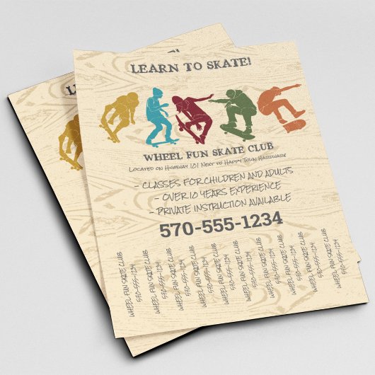 Skateboarding, Skateboarder Graphic Custom Flyer