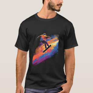 Skateboarding Skateboarder Halfpipe Sprung Skaten T-Shirt