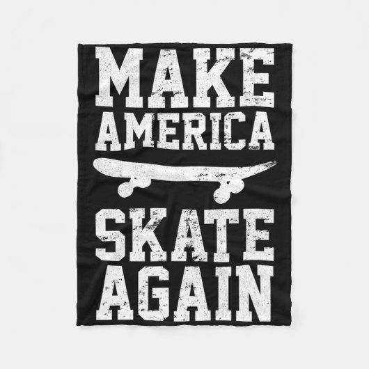 Skateboarding Skateboarder Skateboard Vintage Gift Fleecedecke (Vorderseite)