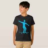 Skateboarding - Sky Blue T-Shirt (Vorne ganz)