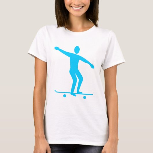 Skateboarding - Sky Blue T-Shirt (Vorderseite)