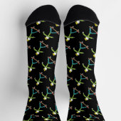 Skateboarding-Stickman Socken (Oben)