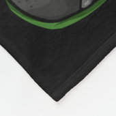 Skateboarding T-Rex - Süßer Trex-Dinosaurier-Skate Fleecedecke (Ecke)