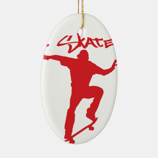 Skateboarding Trick Keramikornament (Rechts)