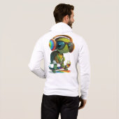 Skateboarding Turtle Hoodie (Schwarz voll)