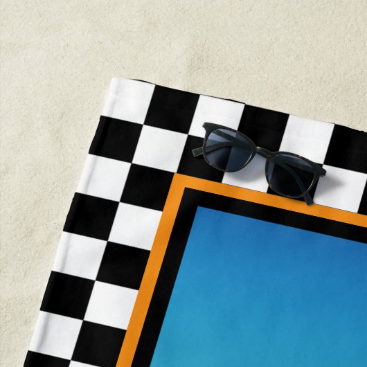 Skateboarding überprüft strandtuch (Beispiel)