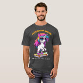 SKATEBOARDING UNICORN T-Shirt (Vorne ganz)