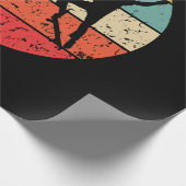 Skateboarding - Vintage Retro Skateboarder Geschenkpapier (Ecke)