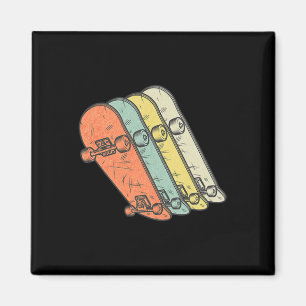 Skateboarding - Vintage-Skateboarder Retro-Skatebo Magnet