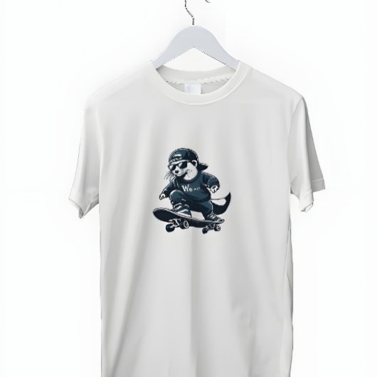 Skateboarding Weasel T-Shirt