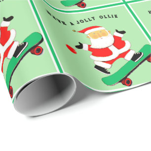 Skateboarding-Weihnachtsgeschenk Geschenkpapier