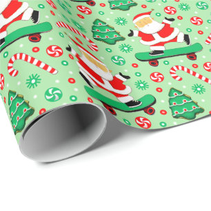 Skateboarding-Weihnachtsgeschenk-Verpackungspapier Geschenkpapier