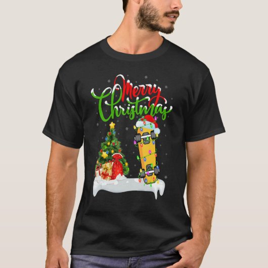 Skateboarding   Xmas Decorations Skateboarding Chr T-Shirt (Vorderseite)