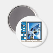 Skateboardingbeere Magnet (Vorderseite/Rückseite)