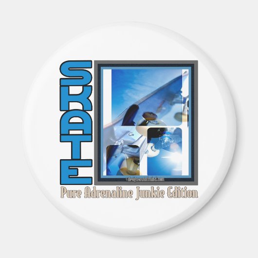 Skateboardingbeere Magnet (Vorne)