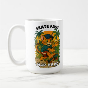 Skateboardkatze Kaffeetasse