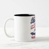 Skateboardklub Zweifarbige Tasse (Links)