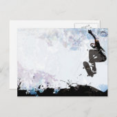 Skateboardlayout Postkarte (Vorne/Hinten)