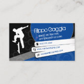 Skateboardlehrer | Aktives Sport Visitenkarte (Vorderseite)