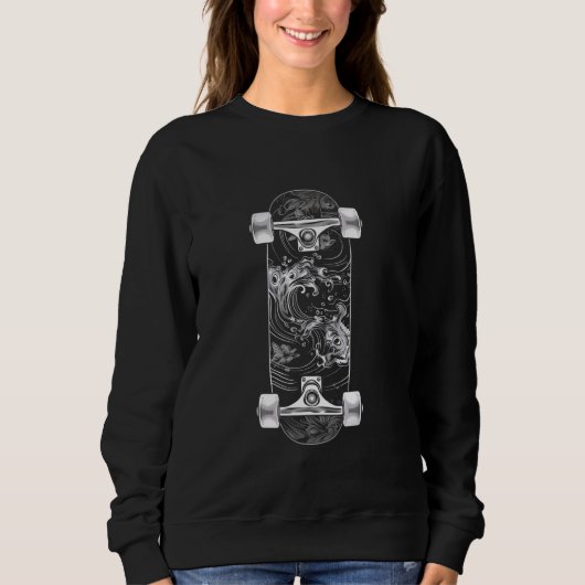 Skateboardlinie Sweatshirt (Vorderseite)