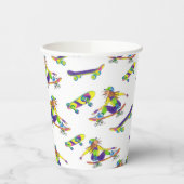 Skateboardmädchen Pappbecher (Links)