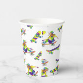 Skateboardmädchen Pappbecher (Rechts)