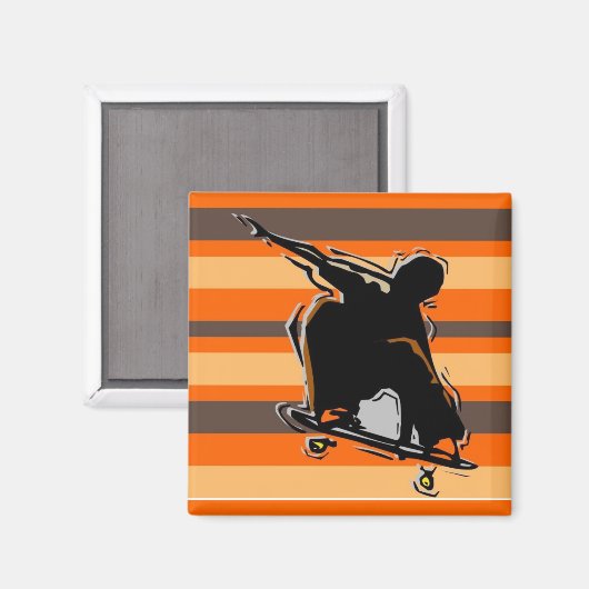 Skateboardmagnet Magnet (Vorderseite/Rückseite)