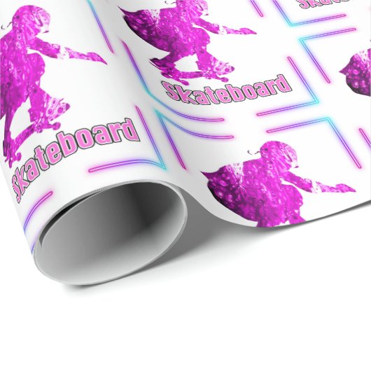 Skateboardpapier Geschenkpapier (Rolleneckpunkt)