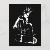 Skateboardpunk Postkarte (Vorderseite)