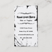 Skateboardpunk Visitenkarte (Rückseite)