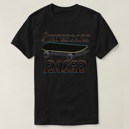 Skateboardrennen T-Shirt (Design vorne)