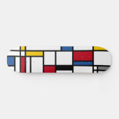 Skateboards art Piet Mondrian abstraction (Horizontal)