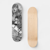 Skateboards feminer Tatouée-Stil urbain sur bois (Vorderseite)