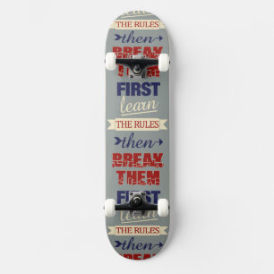 Skateboards für das Brechen von Regeln