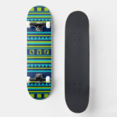 Skateboards mit Quiltmuster-Kissen-Monogramm (Vorderseite)