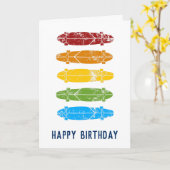 Skateboards mit Regenbogen-Longboards - Benutzerde Karte (Gelbe Blume)