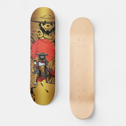 Skateboards Panda samouraï (Vorderseite)